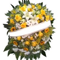 Coroa de Flores do Campo + 40 Flores Mistas 