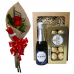 Ramalhete de 1 Rosa Importada + 1 Mine Box Espumante Ramalhete de 1 Rosa Importada + 1 Mine Box Espumante