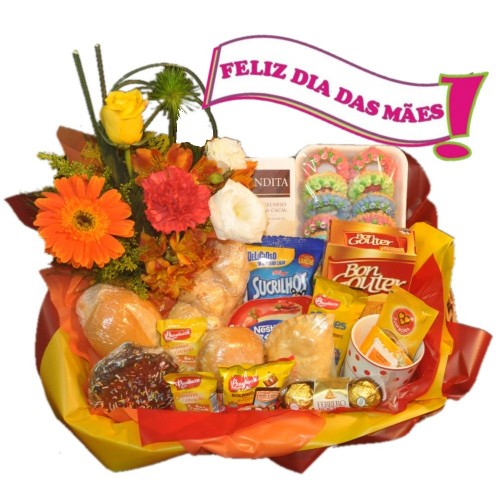 CESTA CAFÉ  DA MANHÃ TUDO DE BOM DA MAMÃE 