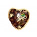 Bandeja de Vime Coração com Chocolate